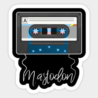 Mastodon Graphic Name Marvin Christmas Vintage Style Called Quest Sticker